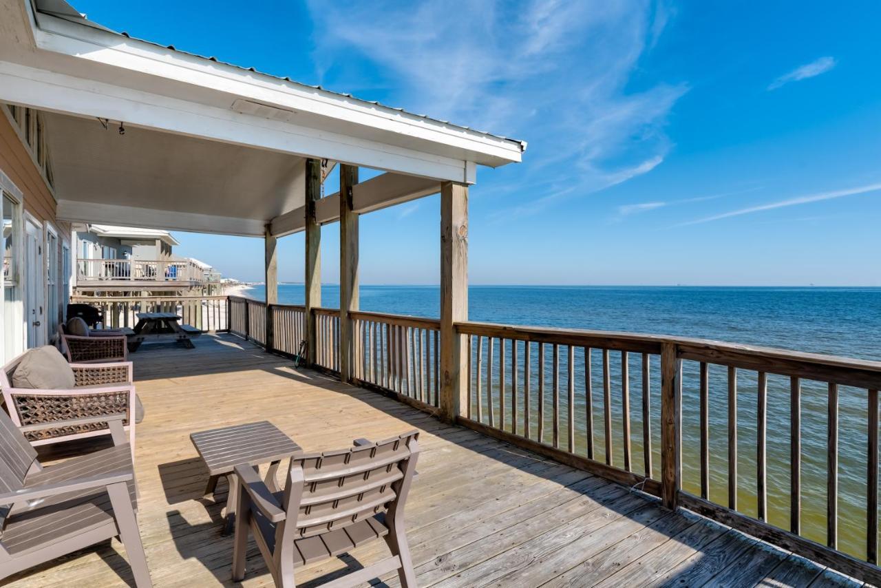 Sun Spot - True Gulf Front Private Home With Lovely Gulf Side Deck, Home Dauphin Island Exterior photo