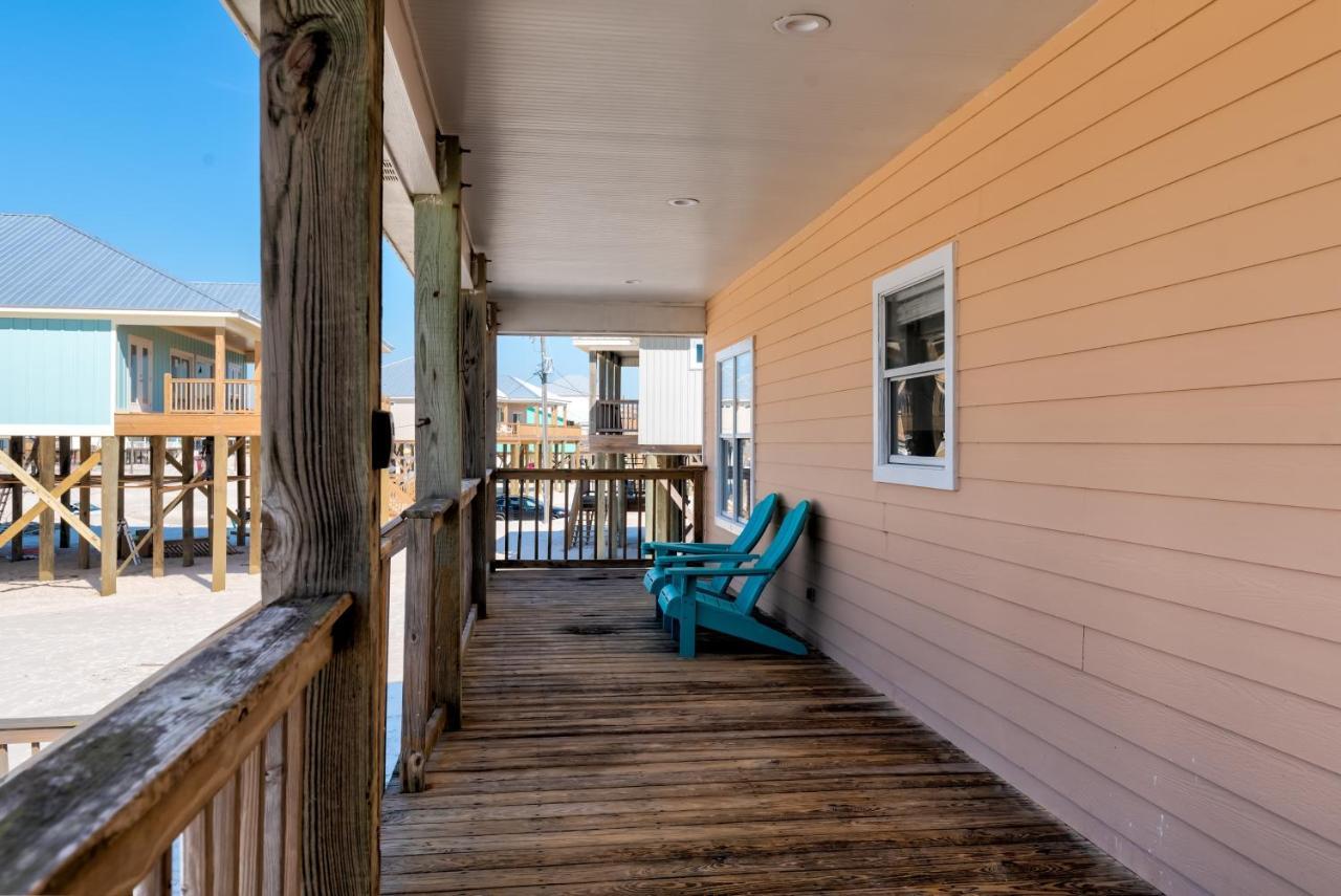 Sun Spot - True Gulf Front Private Home With Lovely Gulf Side Deck, Home Dauphin Island Exterior photo